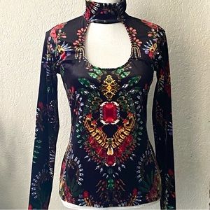 Bisou Bisou Velvet Top Size M